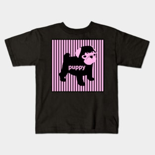 pink puppy,bulldog Kids T-Shirt